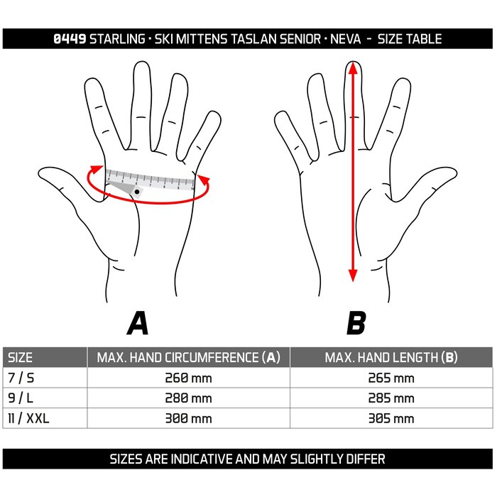 Starling® Starling® - Ski mittensTaslan Sr • NEVA • Mustard/Black