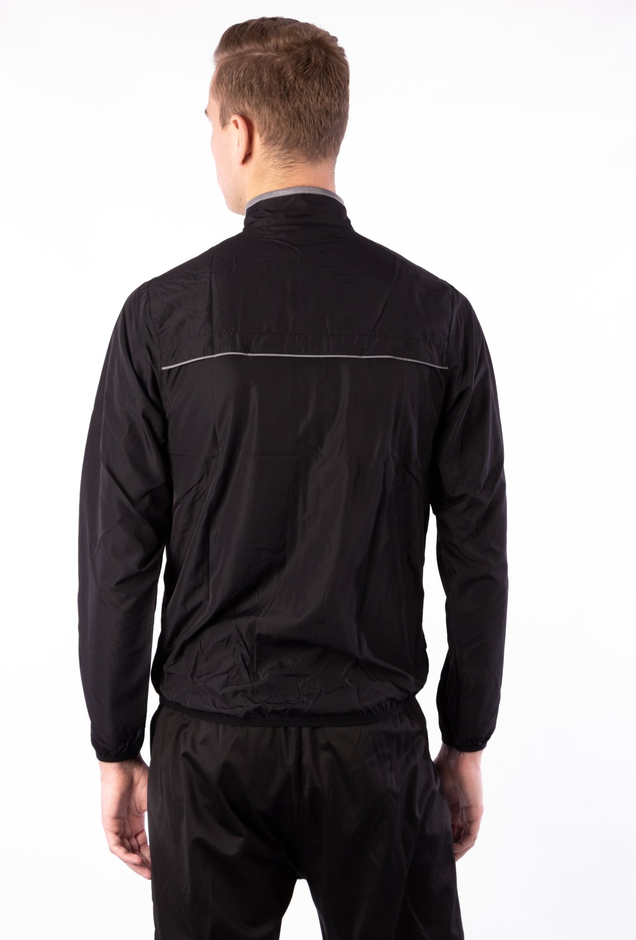 Avento® Avento - Men's Running Jacket - BASIC BLACK - Black