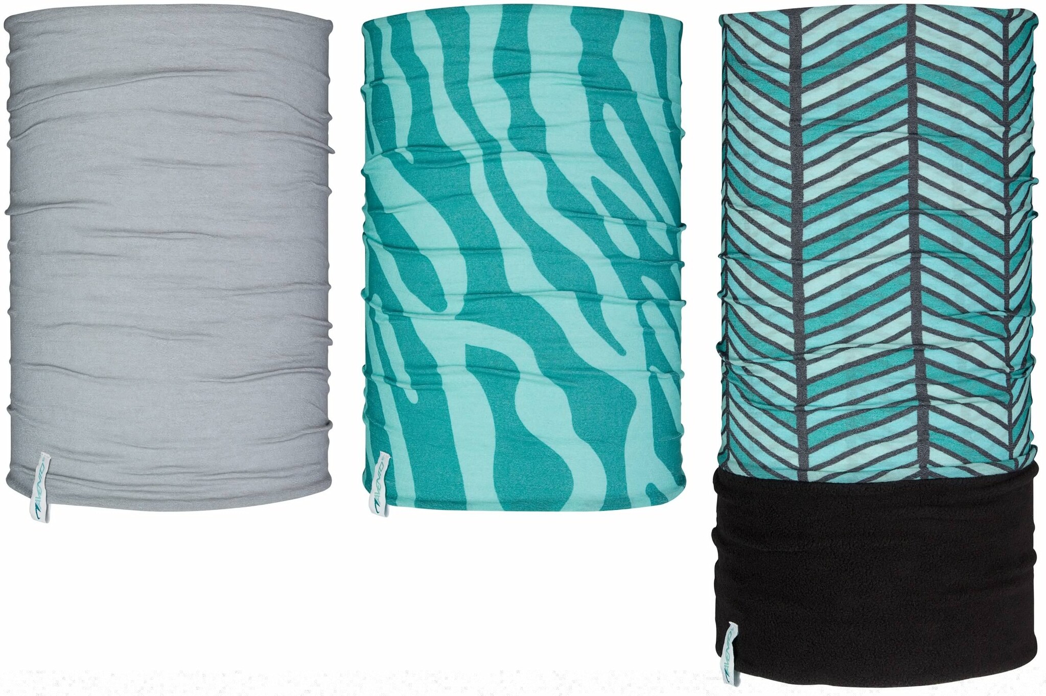 Avento® Avento - Junior Scarf Set - 3 Pieces - ACTIVE - Petrol/Light Blue