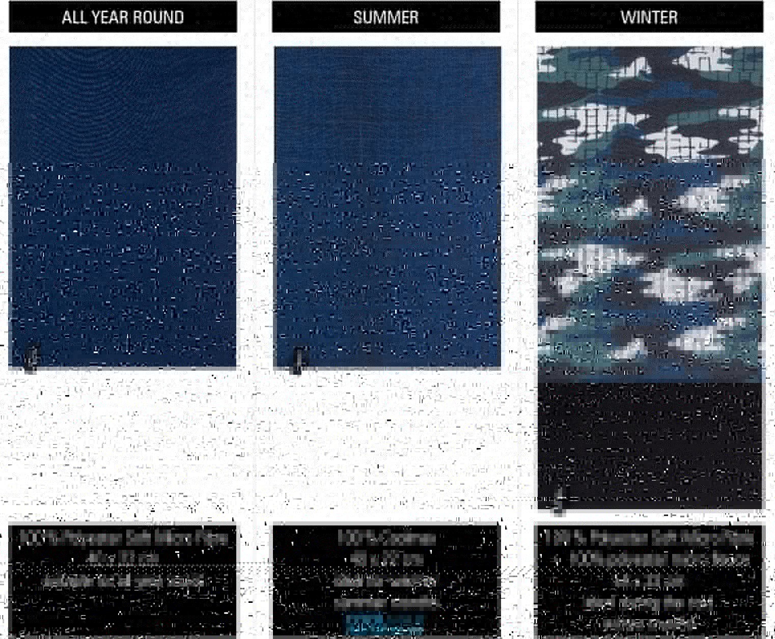 Avento® Avento - Junior Scarf Set - 3 Pieces - ACTIVE - Dark Blue/Green