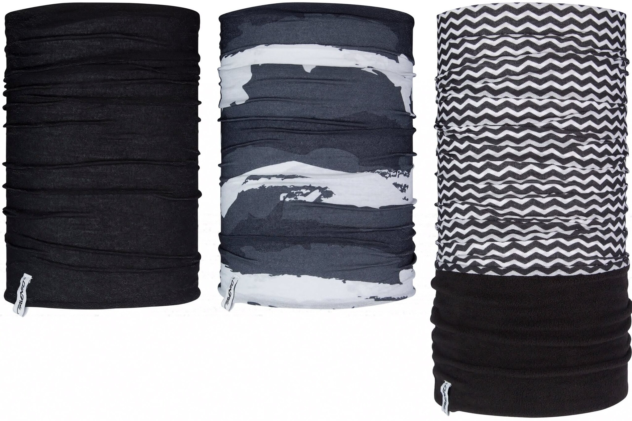 Avento® Avento - Men's Scarf Set - 3 Pieces - ACTIVE - Black/Anthracite