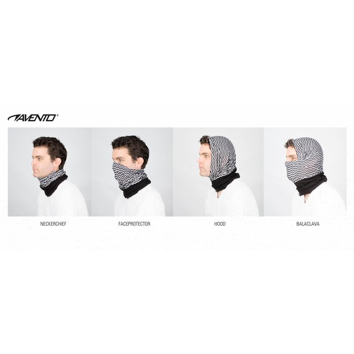 Avento® Avento - Men's Scarf Set - 3 Pieces - ACTIVE - Black/Anthracite