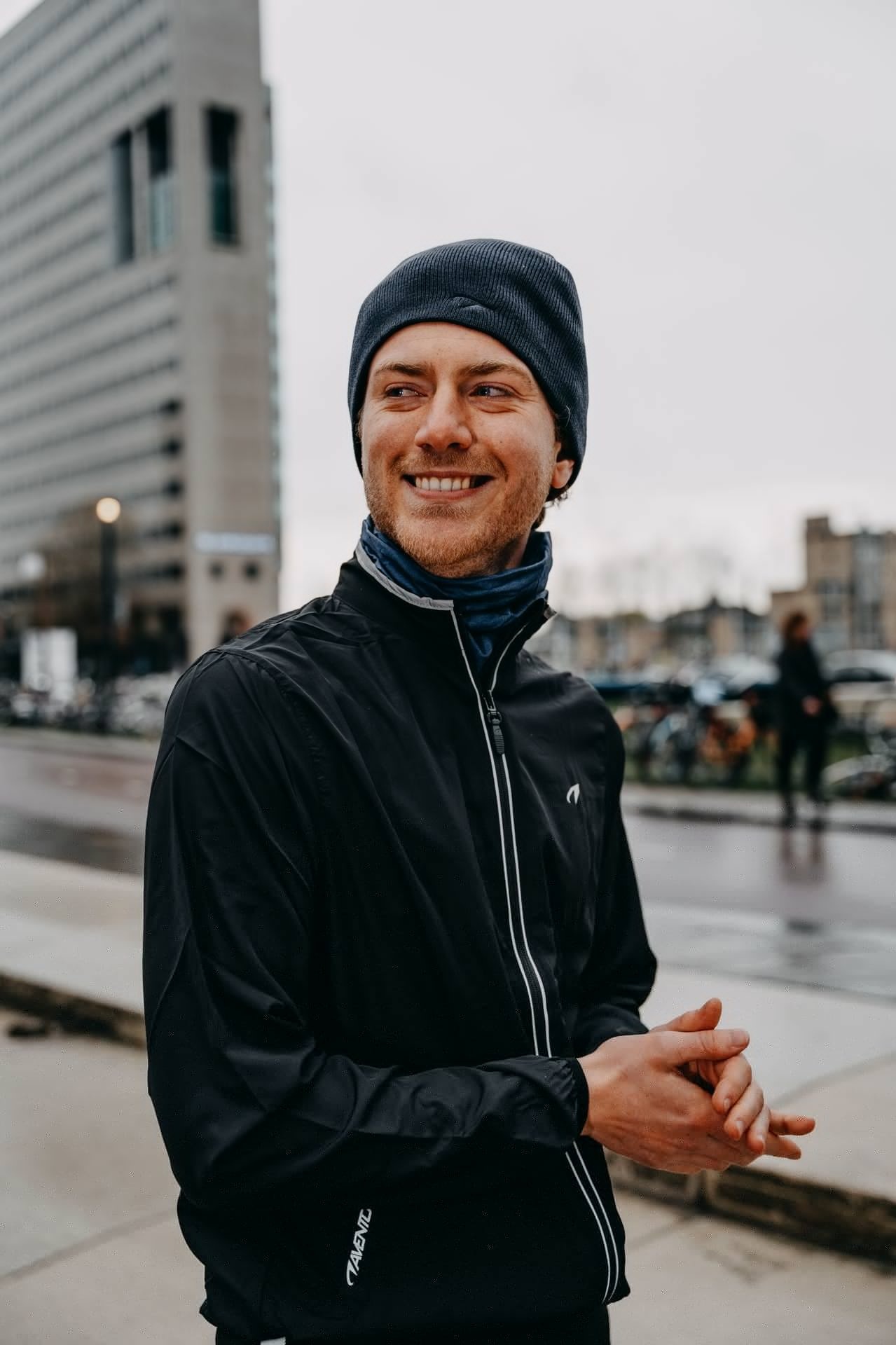 Avento® Avento - Ensemble de foulards pour hommes - 3 pièces - ACTIVE - Bleu foncé/Anthracite