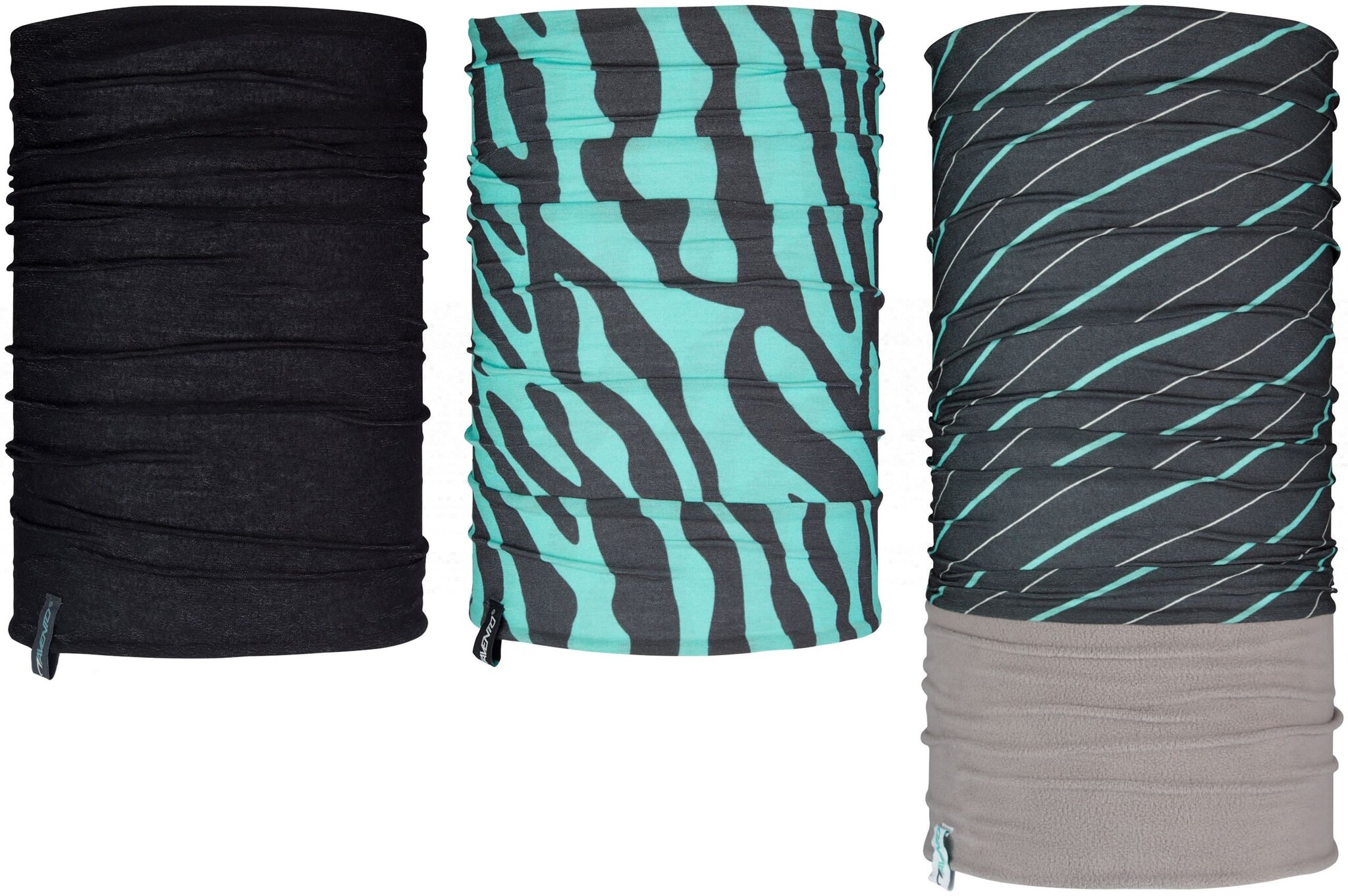 Avento® Avento - Men's Scarf Set - 3 Pieces - ACTIVE - Blue/Black