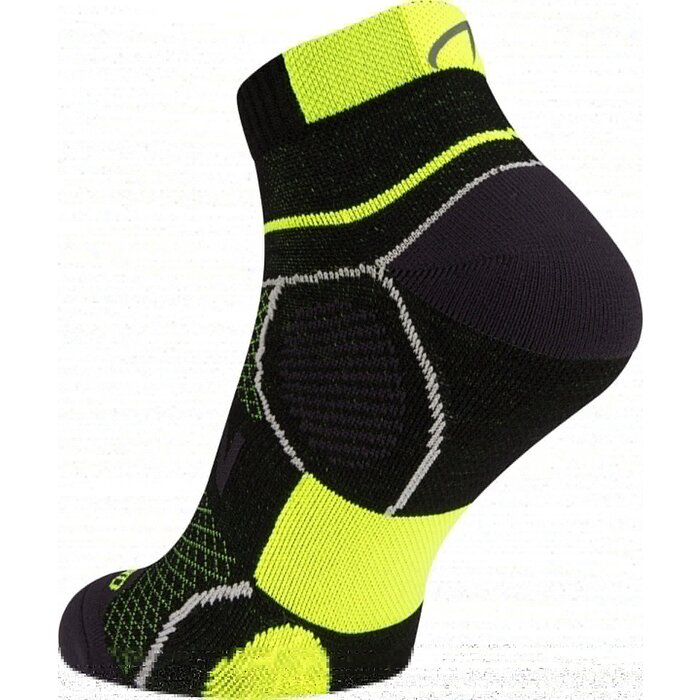 Avento® Avento - Chaussettes de course avec Climayarn • Noir/Jaune fluo