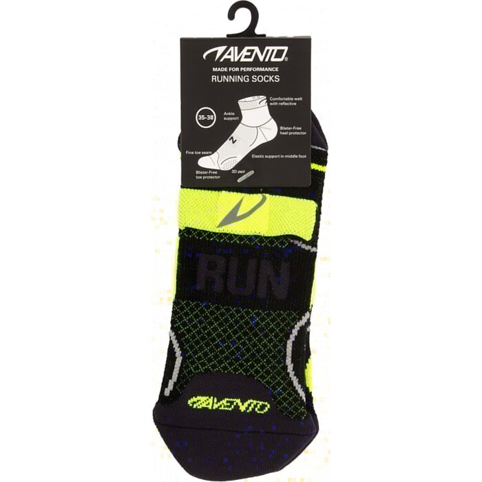 Avento® Avento® - Runningsokken met Climayarn • Zwart/Fluorgeel