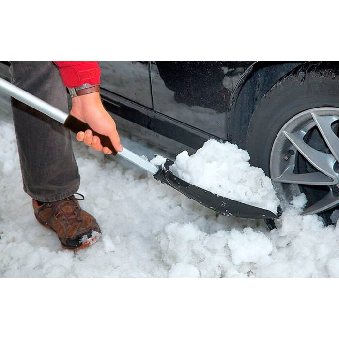 Snow scoop • Dismountable • Black/Aluminum