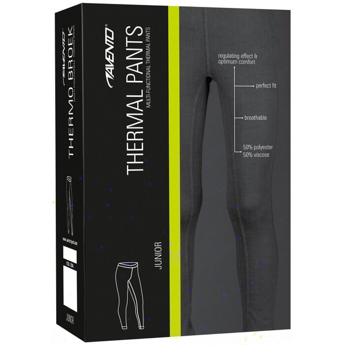 Avento® Avento - Pantalon thermique • JUNIOR • Noir
