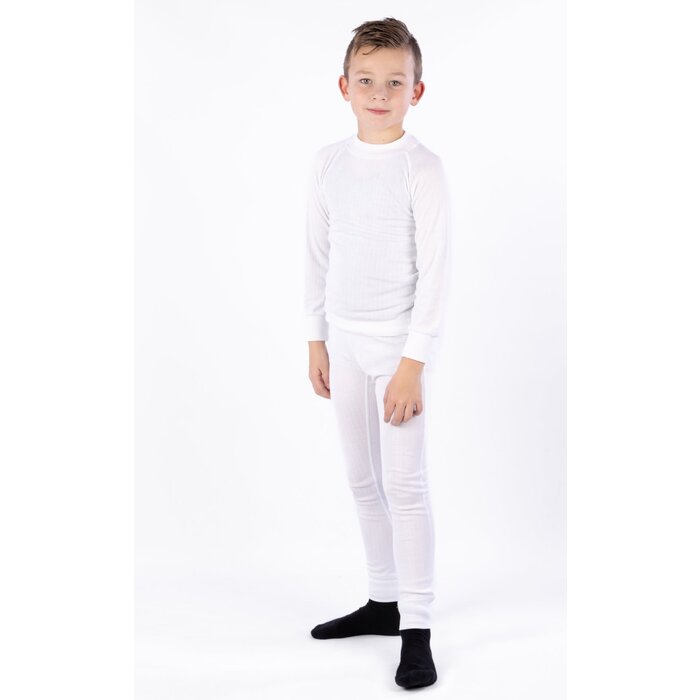 Avento® Avento - Pantalon thermique • JUNIOR • Blanc
