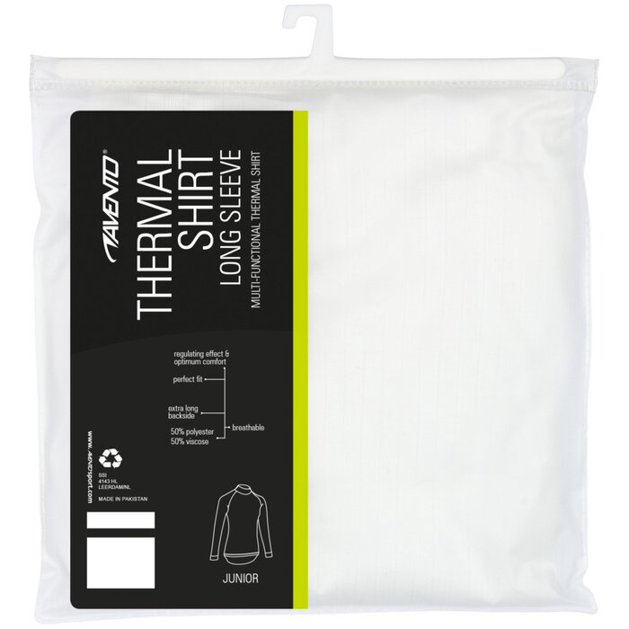 Avento® Avento - Langärmeliges Thermoshirt • JUNIOR • Weiß