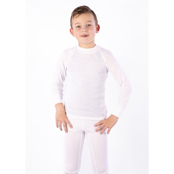 Avento® Avento - Langärmeliges Thermoshirt • JUNIOR • Weiß