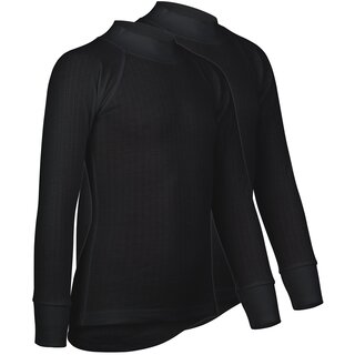 Avento® Thermo shirt Long sleeve Junior • 2-PACK • Black
