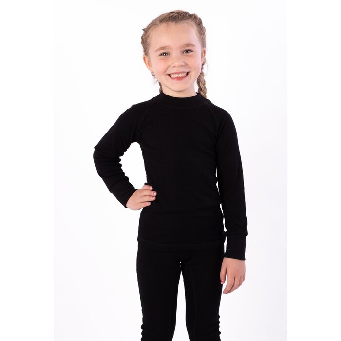 Avento® Avento® - Thermoshirt Lange Mouw Junior • 2-PACK • Zwart