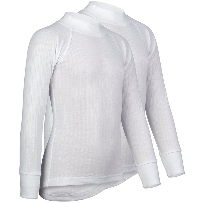 Avento® Avento® - Thermoshirt Lange Mouw Junior • 2-PACK • Wit