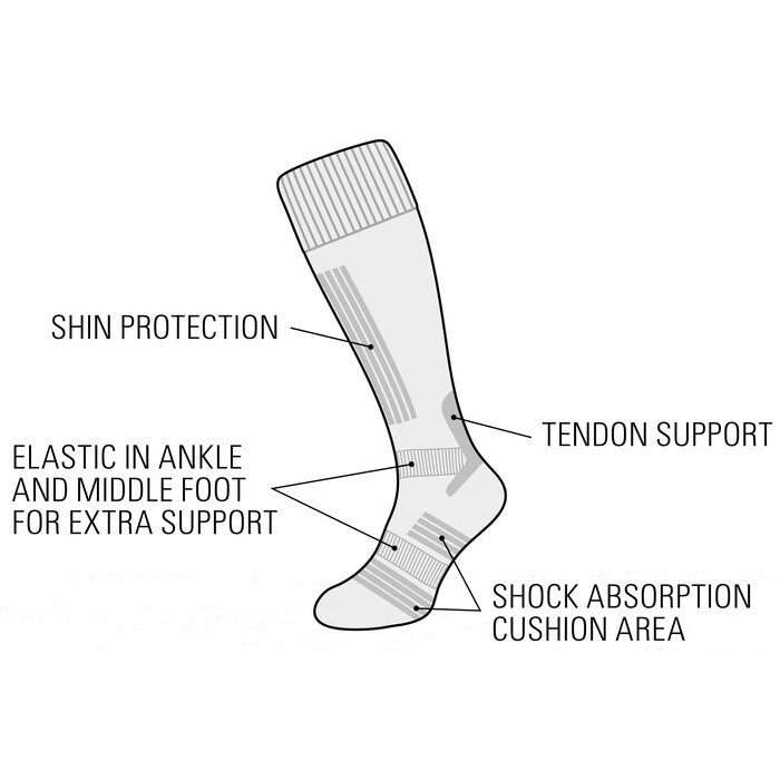 Starling® Starling® - Ski stockings Jr • 2-pack • FERNIE • Black/Cobalt