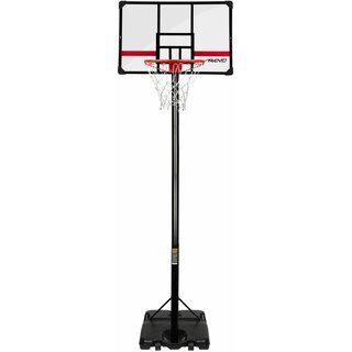 Avento® Basketball standard Mobile and adjustable • LEGENDARY • Black/Transparent