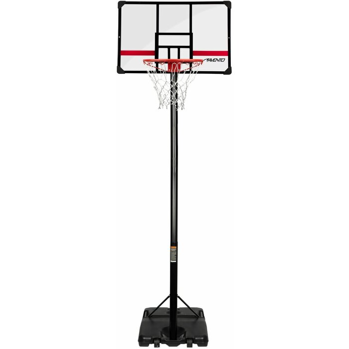 Avento® Avento - Basketball standard Mobile and adjustable • LEGENDARY • Black/Transparent