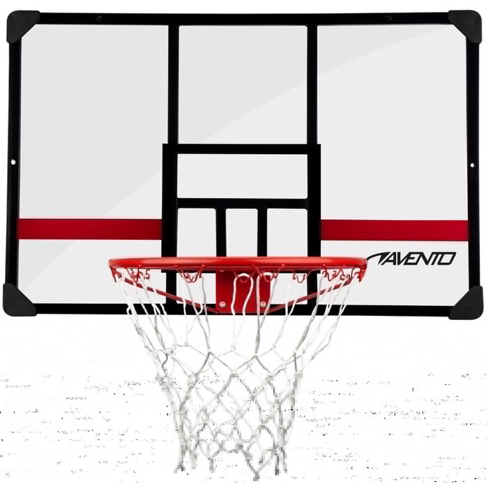 Avento® Avento - Support de basket mobile et réglable • LEGENDARY • Noir/Transparent