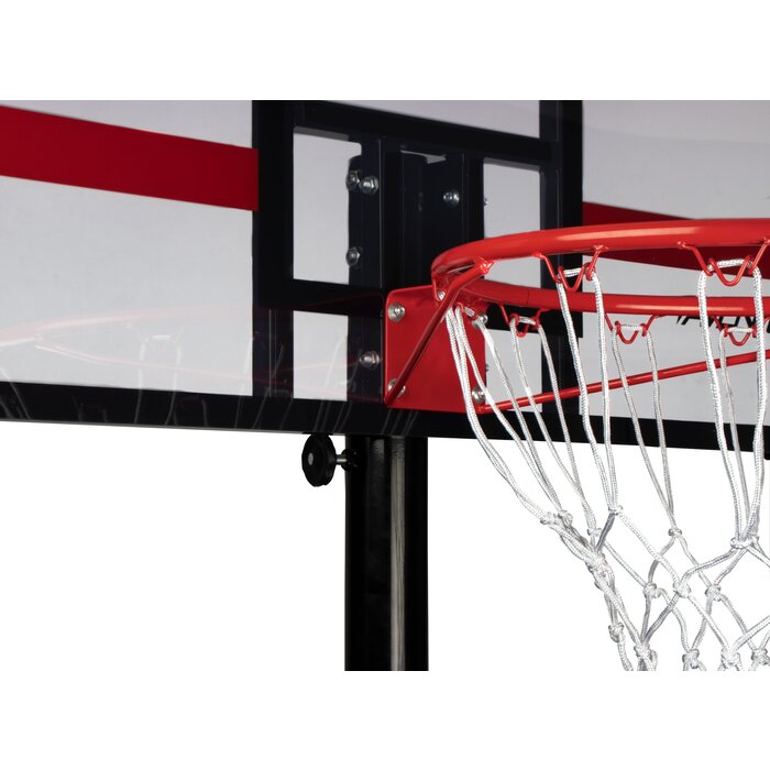 Avento® Avento - Basketballständer mobil und einstellbar • LEGENDARY • Schwarz/Transparent