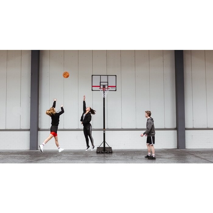 Avento® Avento - Basketball standard Mobile and adjustable • LEGENDARY • Black/Transparent