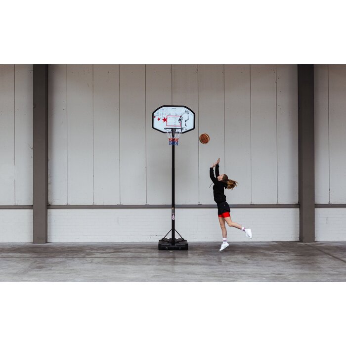 Avento® Avento - Basketball stand mobile and adjustable • FAST BREAK • Black/White