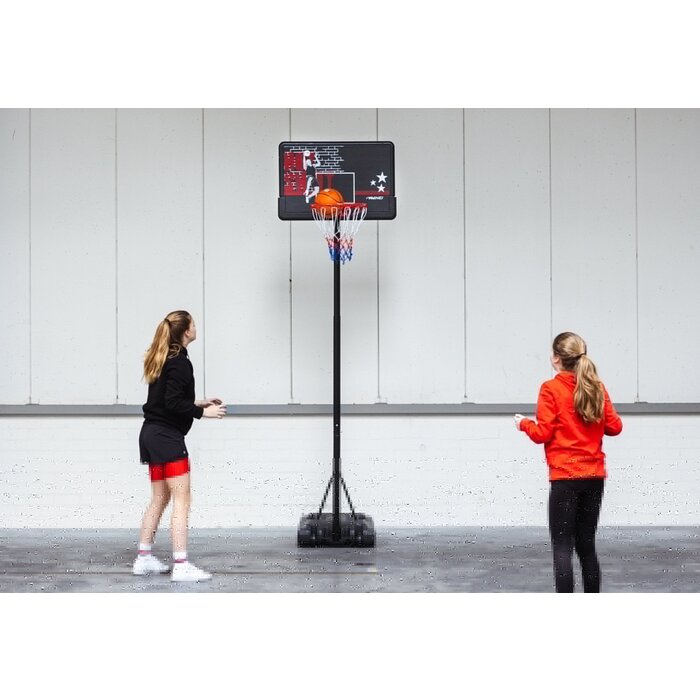 Avento® Avento - Basketballständer mobil und verstellbar • HOT SHOT • Schwarz/Weiß