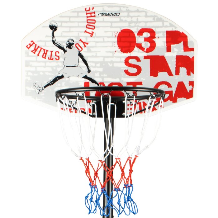 Avento® Avento - Basketballständer auf Rollen • CHAMPION SHOOT • Schwarz/Weiß