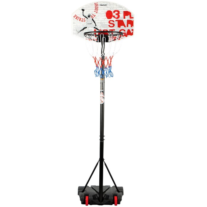 Avento® Avento - Support de basket sur roulettes  • CHAMPION SHOOT • Noir/Blanc