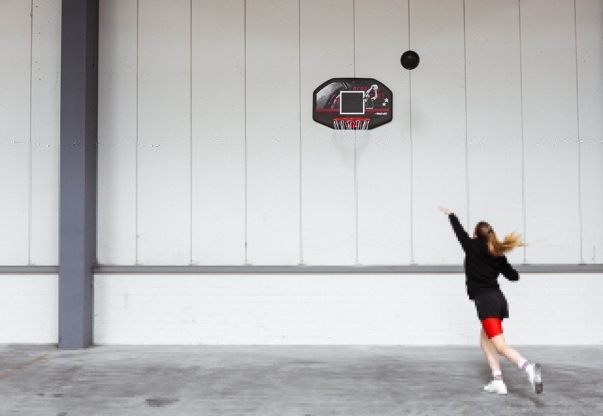 Avento® Avento - Basketbalbord + Ring + Net • Rebound Zone • Wit/Rood