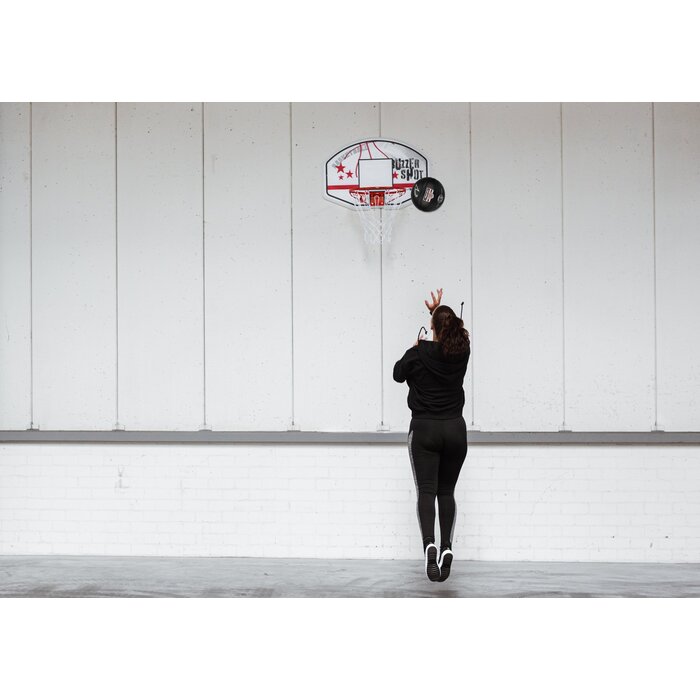 Avento® Avento - Basketball board + Ring + Net • BUZZERSHOT • White/Red