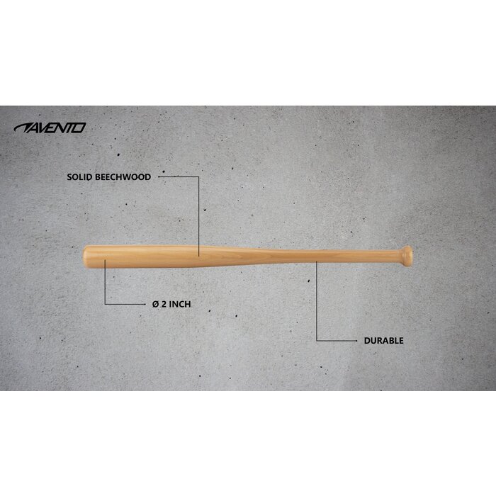 Avento® Avento - Bat de baseball • Bois • 68 CM • Marron