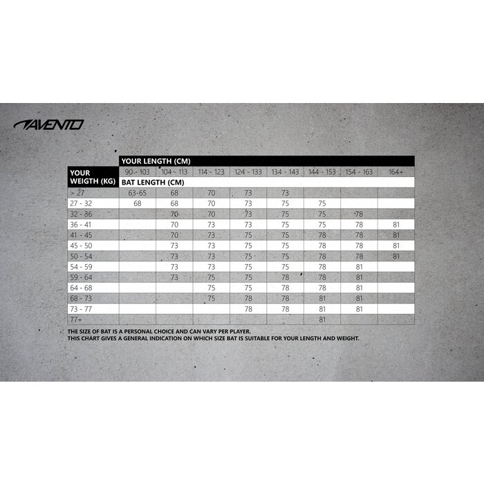 Avento® Avento - Baseball bat Aluminum • 78 CM • Silver