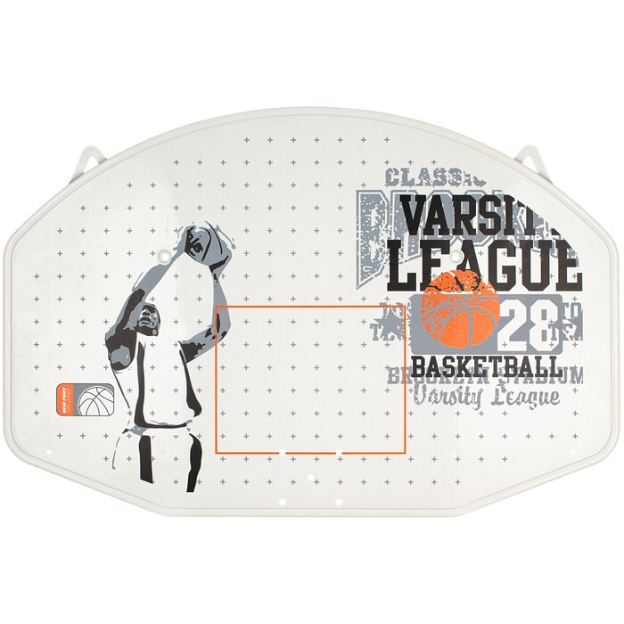 New Port® Nouveau port® - Basketbalbord + ring + net • JUNIOR • Blanc / Gray