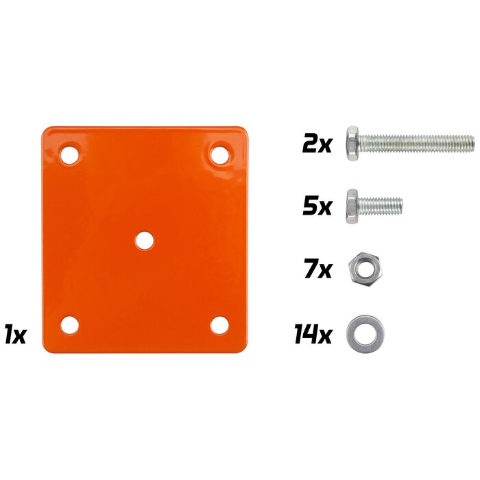 New Port® New Port® - Basketbalbord + ring + net • JUNIOR • Weiß/Grau