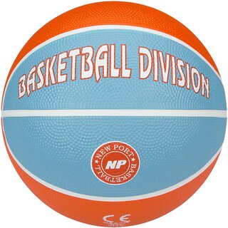 New Port® Basketbal Print • SIZE 3 • Orange/Aqua