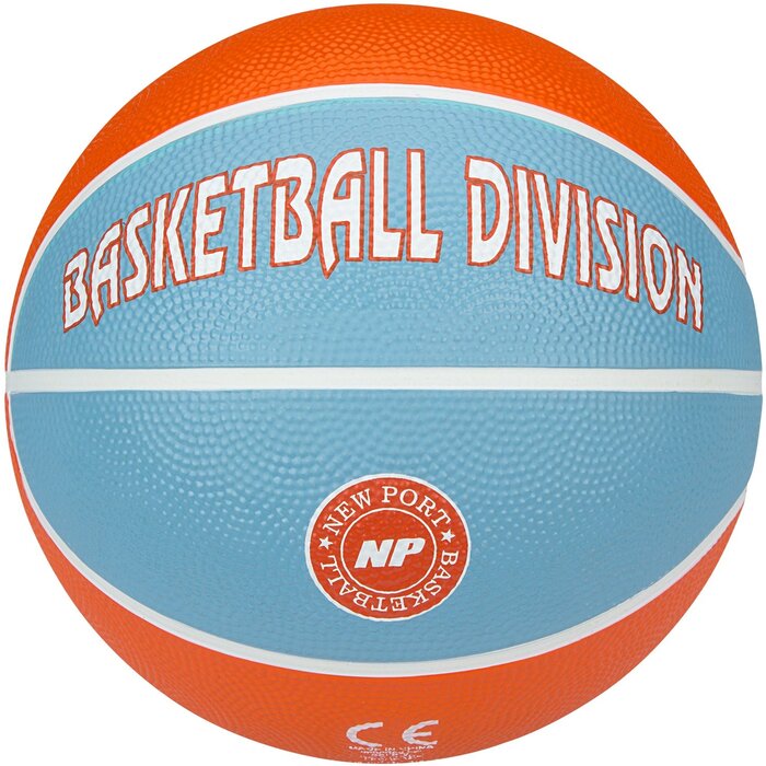 New Port® New Port® - Basketbal Print • GRÖßE 3 • Orange/Aqua