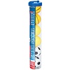 Get & Go® Balles de tennis de table imprimées en tube • 6 Pièces • Blanc/Orange