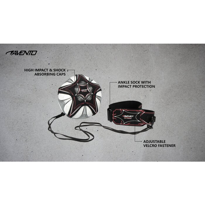 Avento® Avento – Fußball-Geschicklichkeitstrainer – Schwarz/Silbergrau