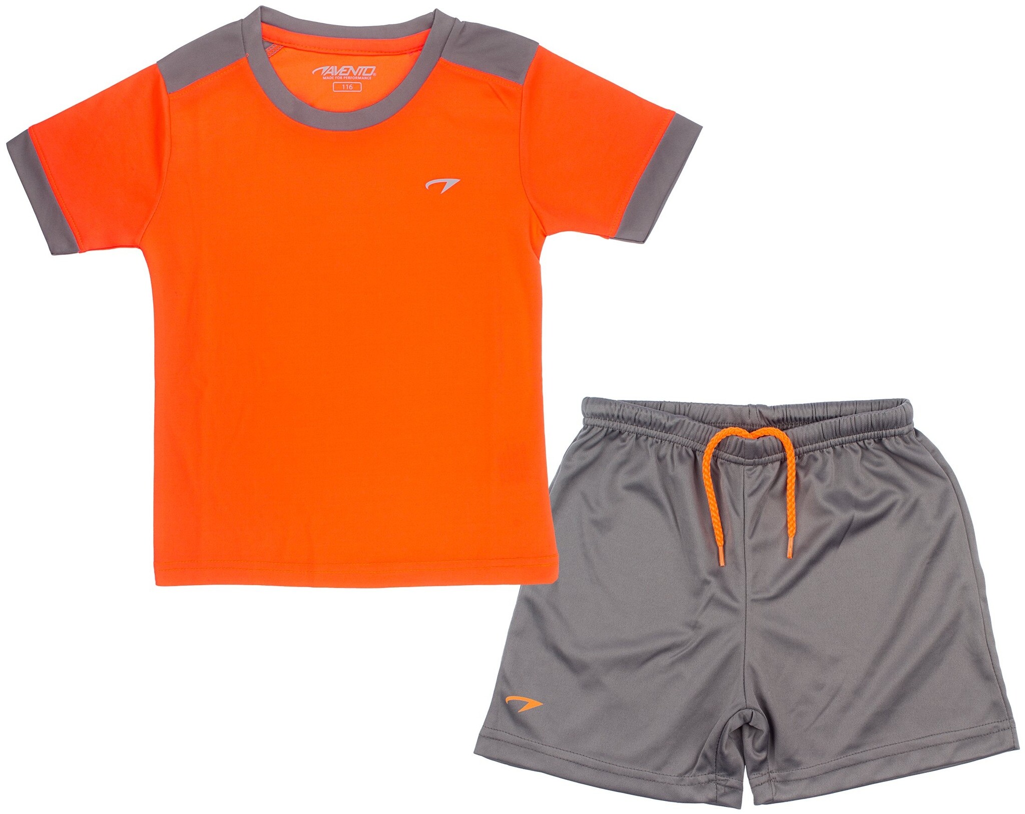 Avento® Avento - Ensemble de sport MADRID - Junior - Orange fluo/Anthracite