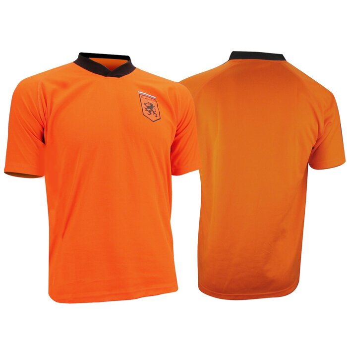 Fußballhemd Supporter • SENIOR • Orange/Schwarz