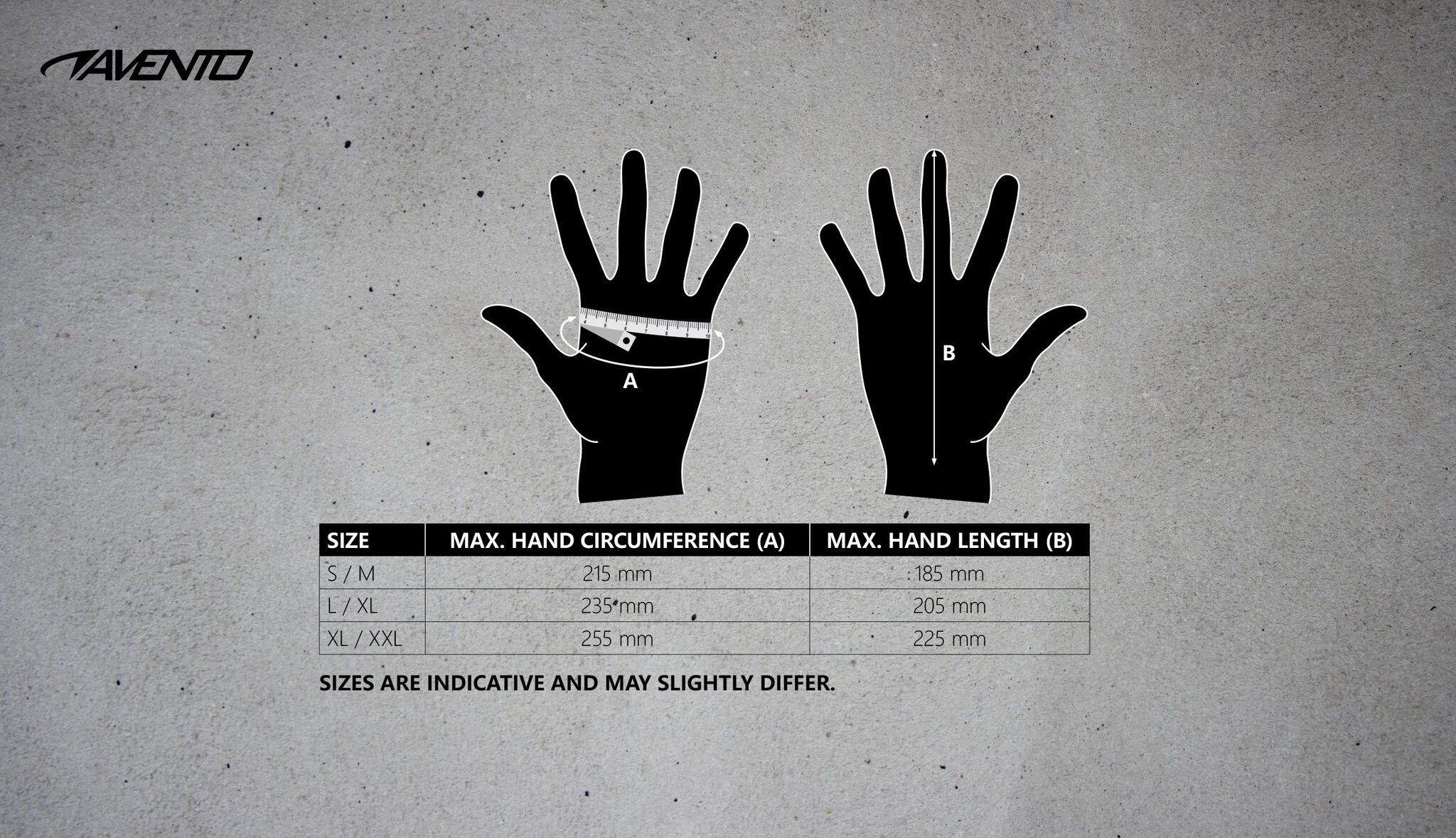 Avento® Avento - Gants de sport avec pointe tactile - BASIC BLACK - Noir