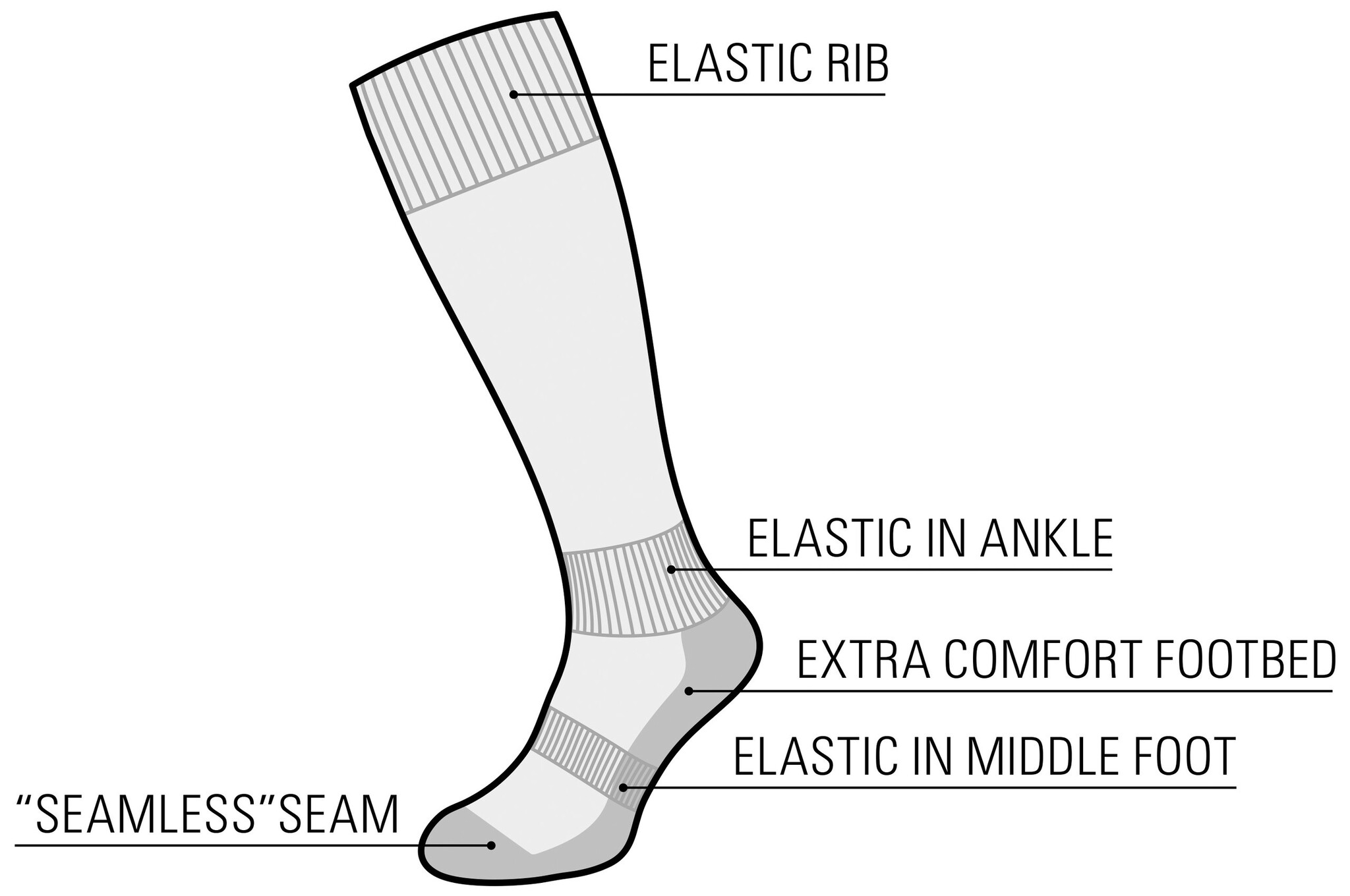 Avento® Avento - Football stockings • White/gray mélange