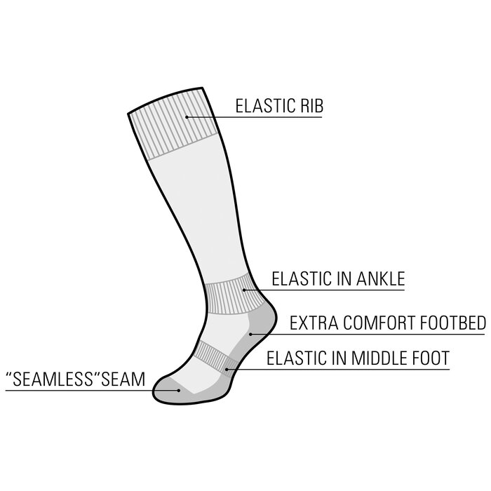 Avento® Avento - Chaussettes de football • Mélange Cobalt/Gris