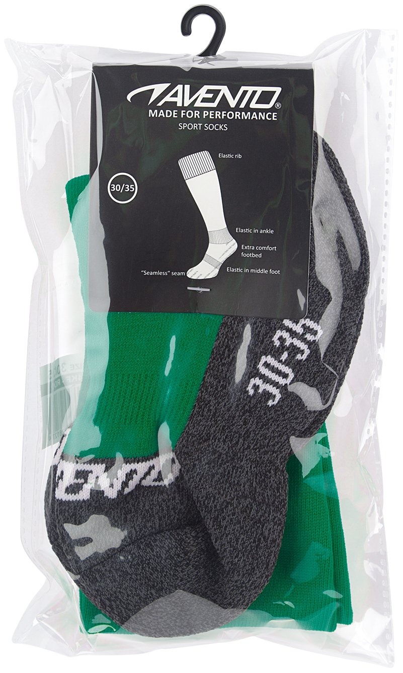 Avento® Avento – Fußballsocken – Grün/Grau meliert