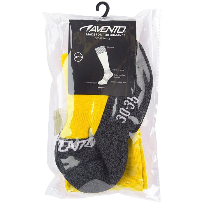Avento® Avento - Football stockings • Yellow/Gray mélange
