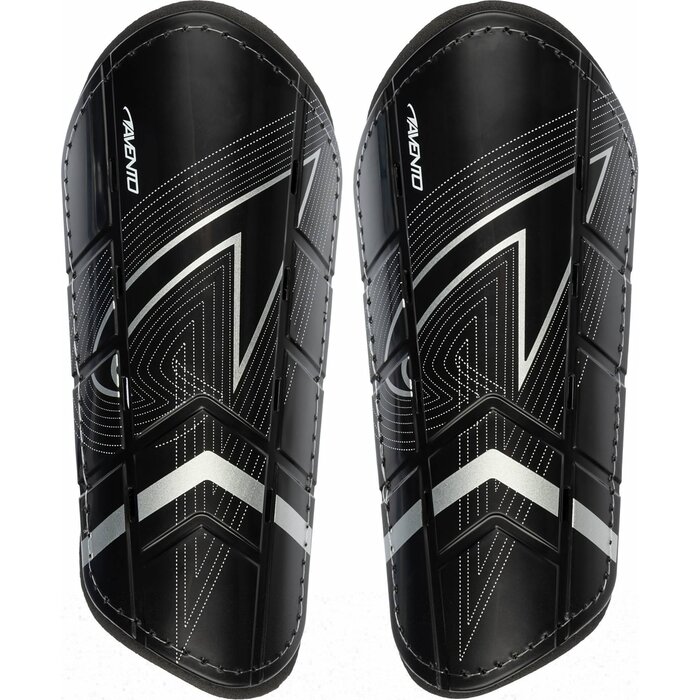 Avento® Avento - Schienbeinschützer • Doppelter Gurt • Schwarz