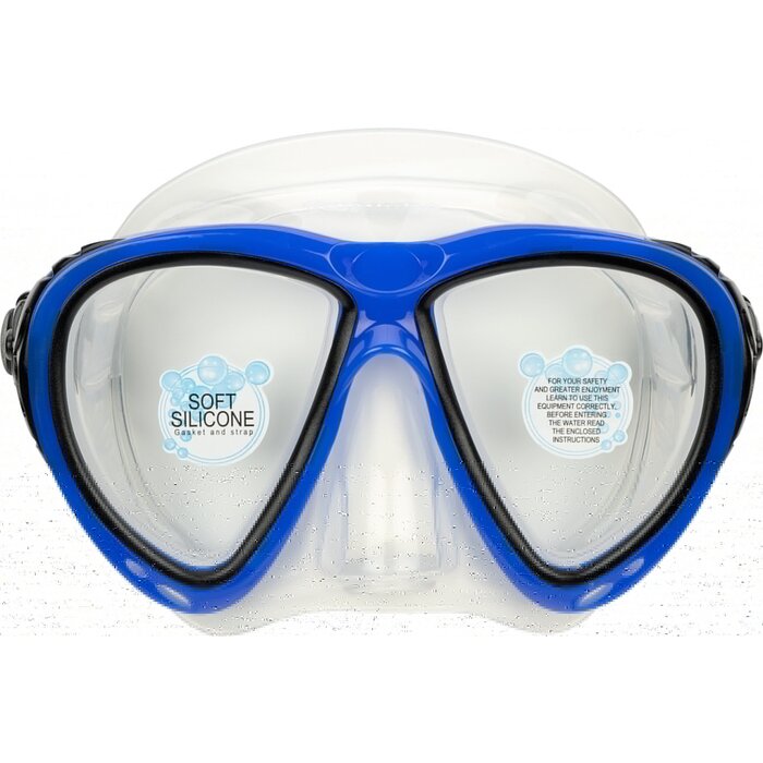 Waimea® Waimea® - Masque de plongée avec tuba - Silicone  • SENIOR • Cobalt