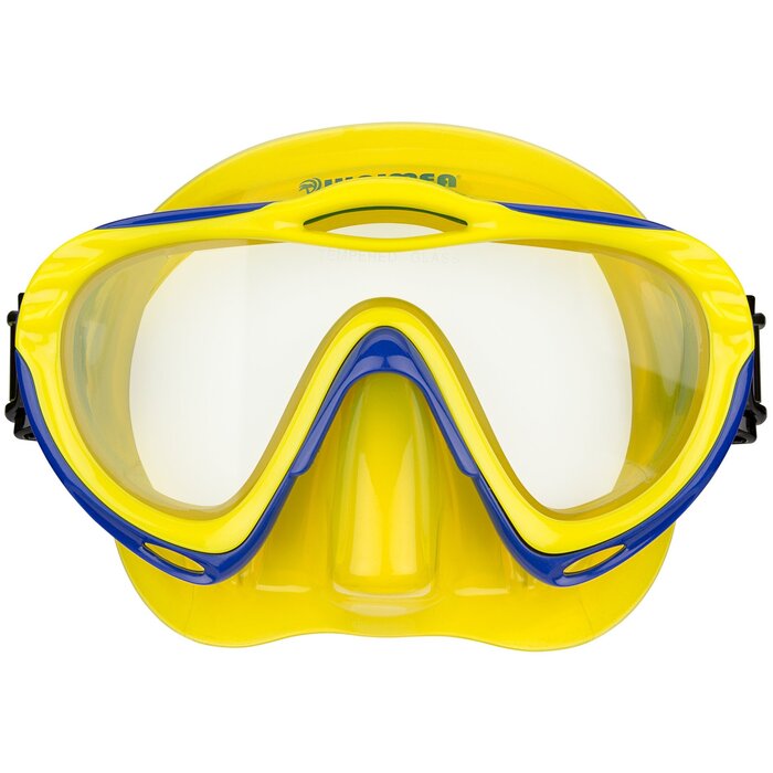 Waimea® Waimea® - Tauchmaske mit Schnorchel - Junior • MALEKO • Gelb/Kobalt