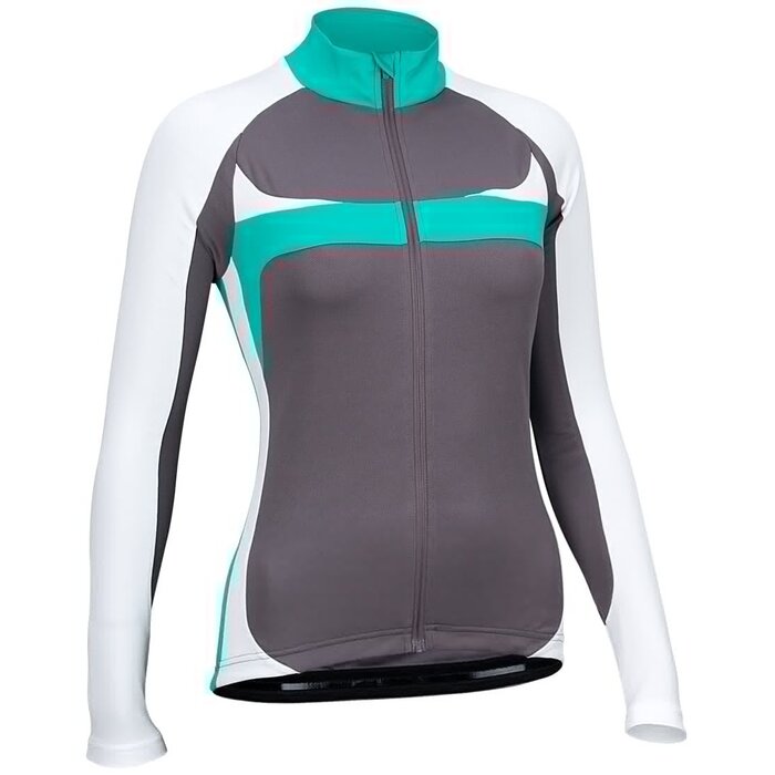 Avento® Avento - Maillot de vélo manches longues • FEMMES • Anthracite/Blanc