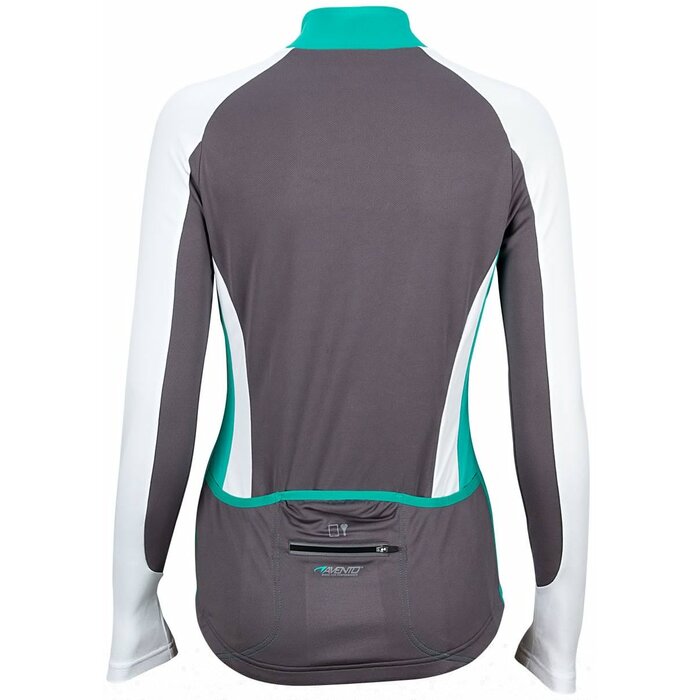 Avento® Avento - Maillot de vélo manches longues • FEMMES • Anthracite/Blanc